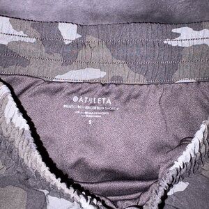 Athleta Gray Camo Running Shorts